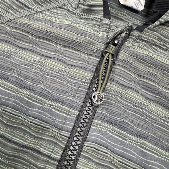 Lululemon Daily Practice Jacket Space Dye Twist Dark Slate Fatigue Green - Picture 3 of 6